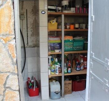 Storeroom with the door open