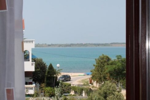 Sea view from a window